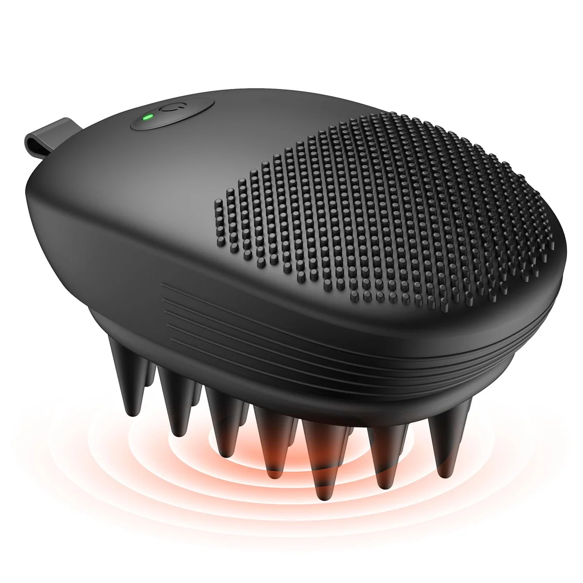 EKZ Sonic Vibrating Scalp Massager Shampoo Brush: Electric Silicone Hair Scrubber for Deep Scalp Cle